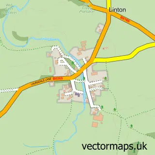 Street map sample of Linton, North Yorkshire