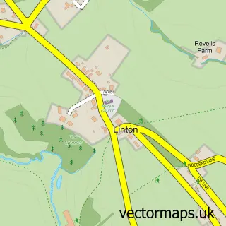 Street map sample of Linton, Herefordshire