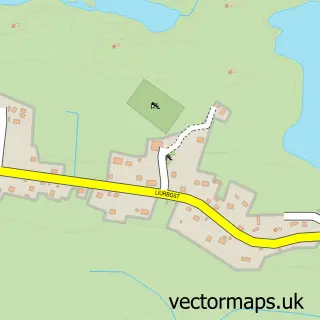 Street map sample of Liùrbost, Western Isles