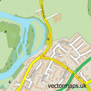 Street map sample of Little Corby, Cumbria