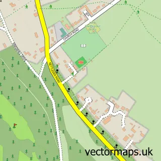 Street map sample of Little Gaddesden, Hertfordshire
