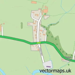 Street map sample of Little Hereford, Herefordshire