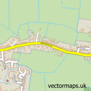 Street map sample of Little London, Norfolk