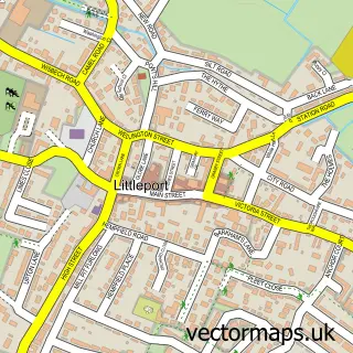 Street map sample of Littleport, Cambridgeshire