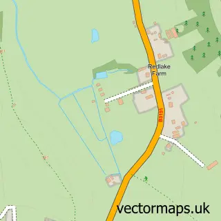 Street map sample of Littleton, Somerset