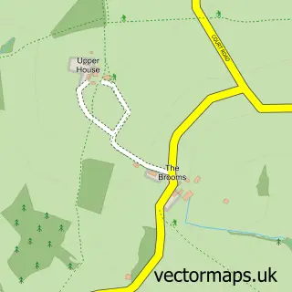 Street map sample of Llancillo, Herefordshire