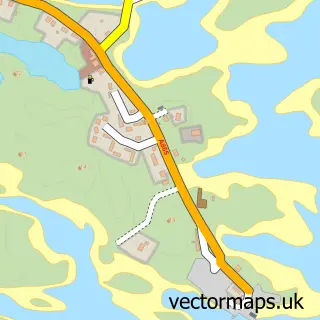 Street map sample of Loch nam Madadh, Western Isles