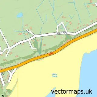Street map sample of Lochcarron, Ross and Cromarty