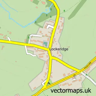 Street map sample of Lockeridge, Wiltshire