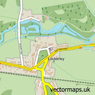 Street map sample of Lockerley, Hampshire