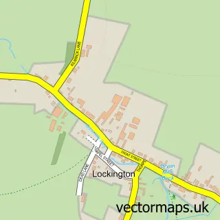 Street map sample of Lockington, East Riding of Yorkshire