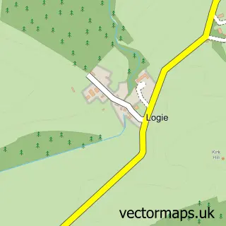 Street map sample of Logie, Fife