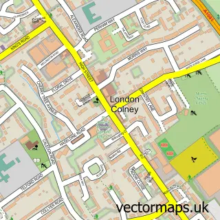 Street map sample of London Colney, Hertfordshire