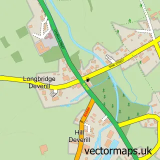 Street map sample of Longbridge Deverill, Wiltshire