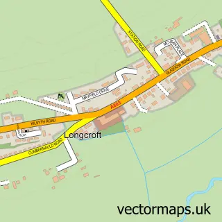 Street map sample of Longcroft, Stirling and Falkirk