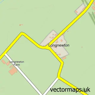 Street map sample of Longnewton, Roxburgh, Ettrick and Lauderdale