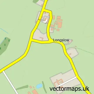 Street map sample of Longslow, Shropshire