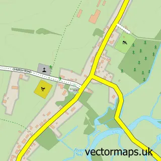 Street map sample of Longstock, Hampshire