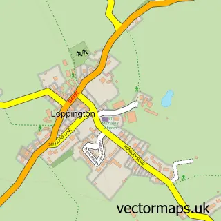 Street map sample of Loppington, Shropshire