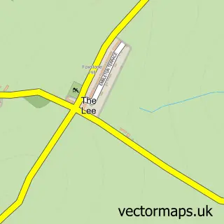 Street map sample of Low Hesleyhurst, Northumberland