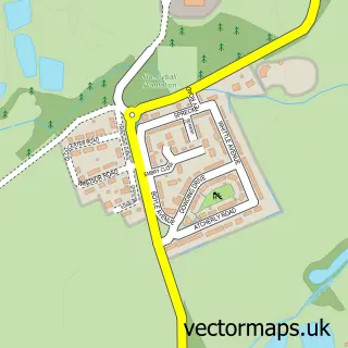Street map sample of Lower Compton, Wiltshire