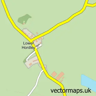 Street map sample of Lower Hordley, Shropshire