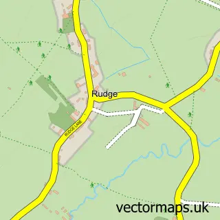 Street map sample of Lower Rudge, Somerset