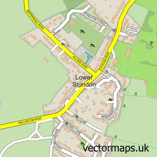 Street map sample of Lower Stondon, Bedfordshire