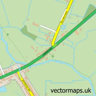 Street map sample of Lower Weare, Somerset
