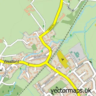 Street map sample of Lower Westford, Somerset