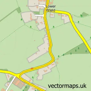Street map sample of Lower Wield, Hampshire