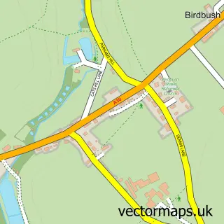 Street map sample of Ludwell, Wiltshire