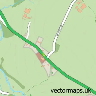 Street map sample of Lupton, Cumbria