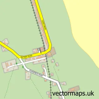Street map sample of Lydd-on-Sea, Kent