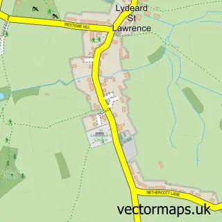 Street map sample of Lydeard St. Lawrence, Somerset