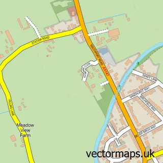 Street map sample of Lydiate, Merseyside