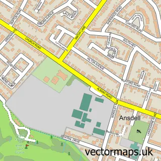 Street map sample of Lytham St Annes, Lancashire