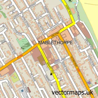Street map sample of Mablethorpe, Lincolnshire