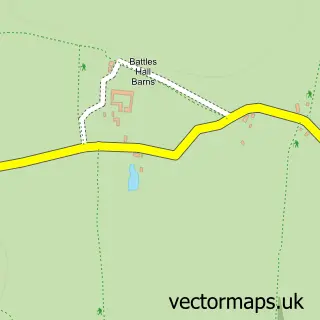 Street map sample of Maggots End, Essex