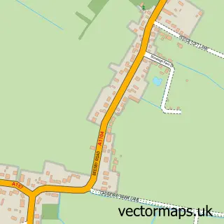 Street map sample of Maltby Le Marsh, Lincolnshire
