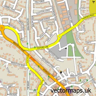Street map sample of Malton, North Yorkshire