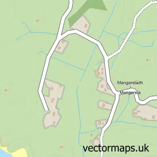 Street map sample of Mangurstadh, Western Isles