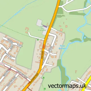 Street map sample of Manthorpe, Lincolnshire