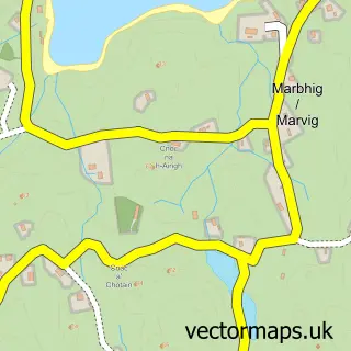 Street map sample of Marbhaig, Western Isles
