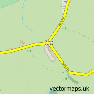 Street map sample of Marchington Woodlands, Staffordshire