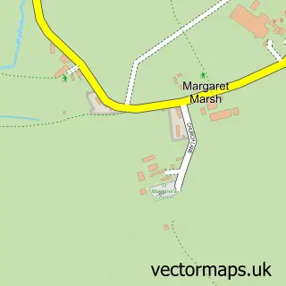 Street map sample of Margaret Marsh, Dorset