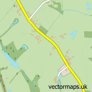 Street map sample of Marle Green, East Sussex