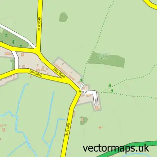 Street map sample of Marlesford, Suffolk