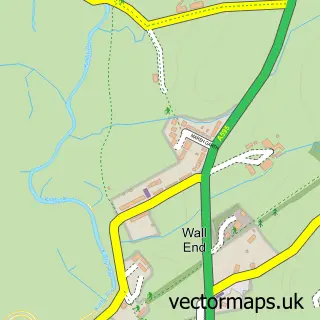 Street map sample of Marsh Side, Cumbria