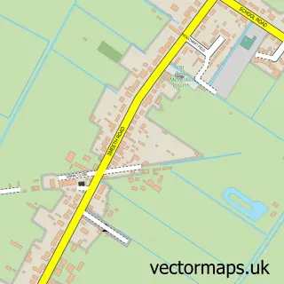 Street map sample of Marshland St James, Norfolk